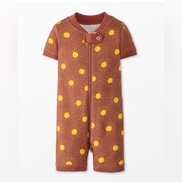 Set of 3: Hanna Andersson Baby 2-Way Zip Shortie Sleeper Waves, Sun, Cheetah - Picture 11 of 16